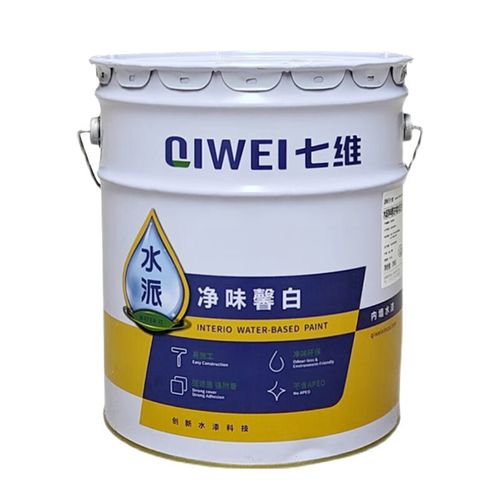 七维 净味馨白内墙乳胶漆 白色内墙涂料水性环保涂料 24kg 1桶参数配